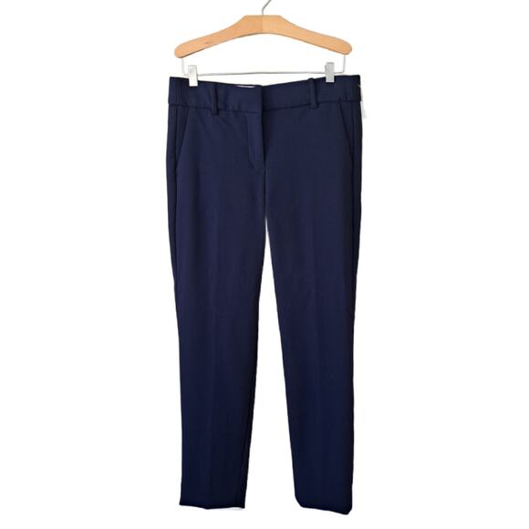 J CREW 365 Cameron Slim Crop Pant in Four-Season Stretch Size 6 Navy Blue - Picture 3 of 10